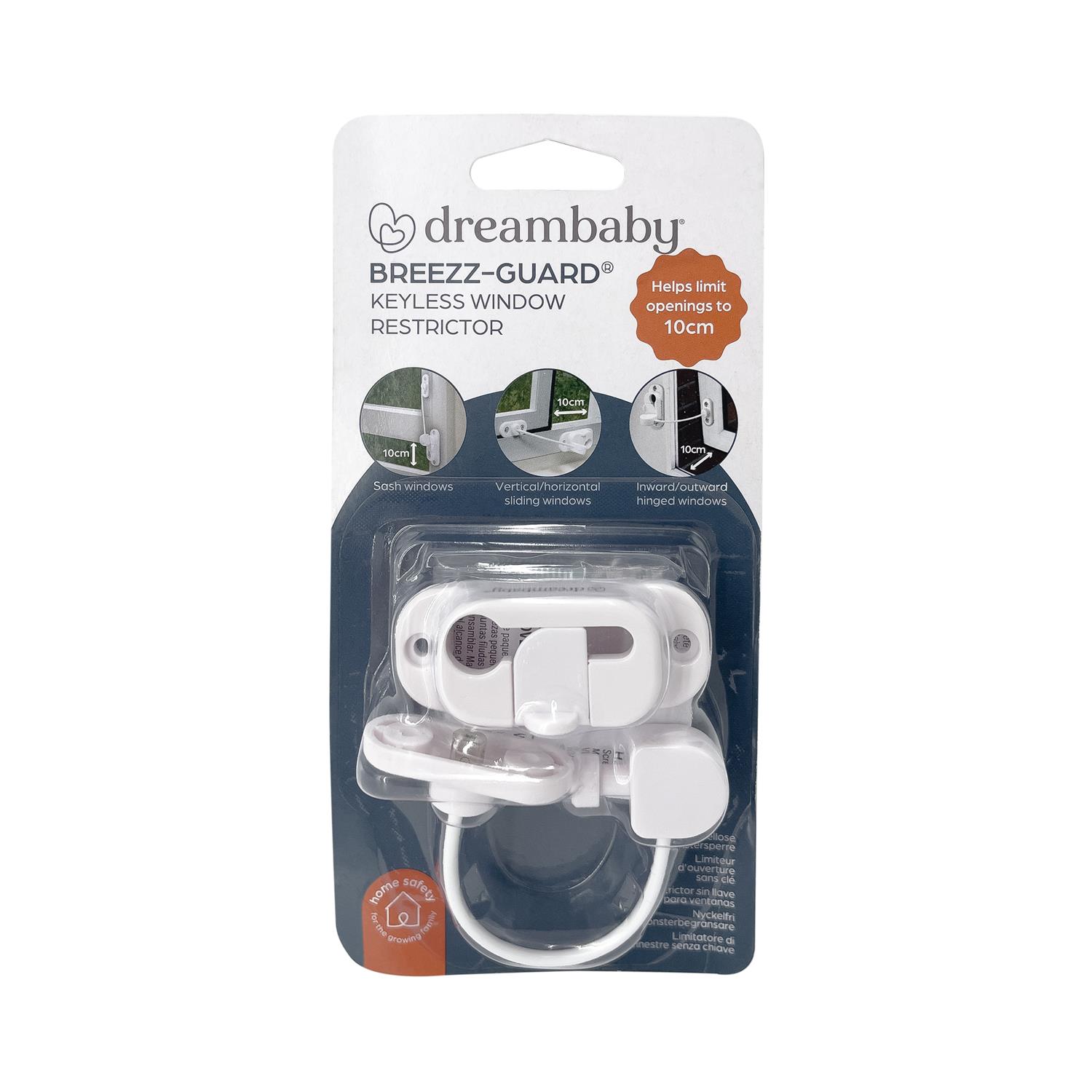 Limiteur de fenêtre Sans clé Breezz-Safe BLANC Dreambaby