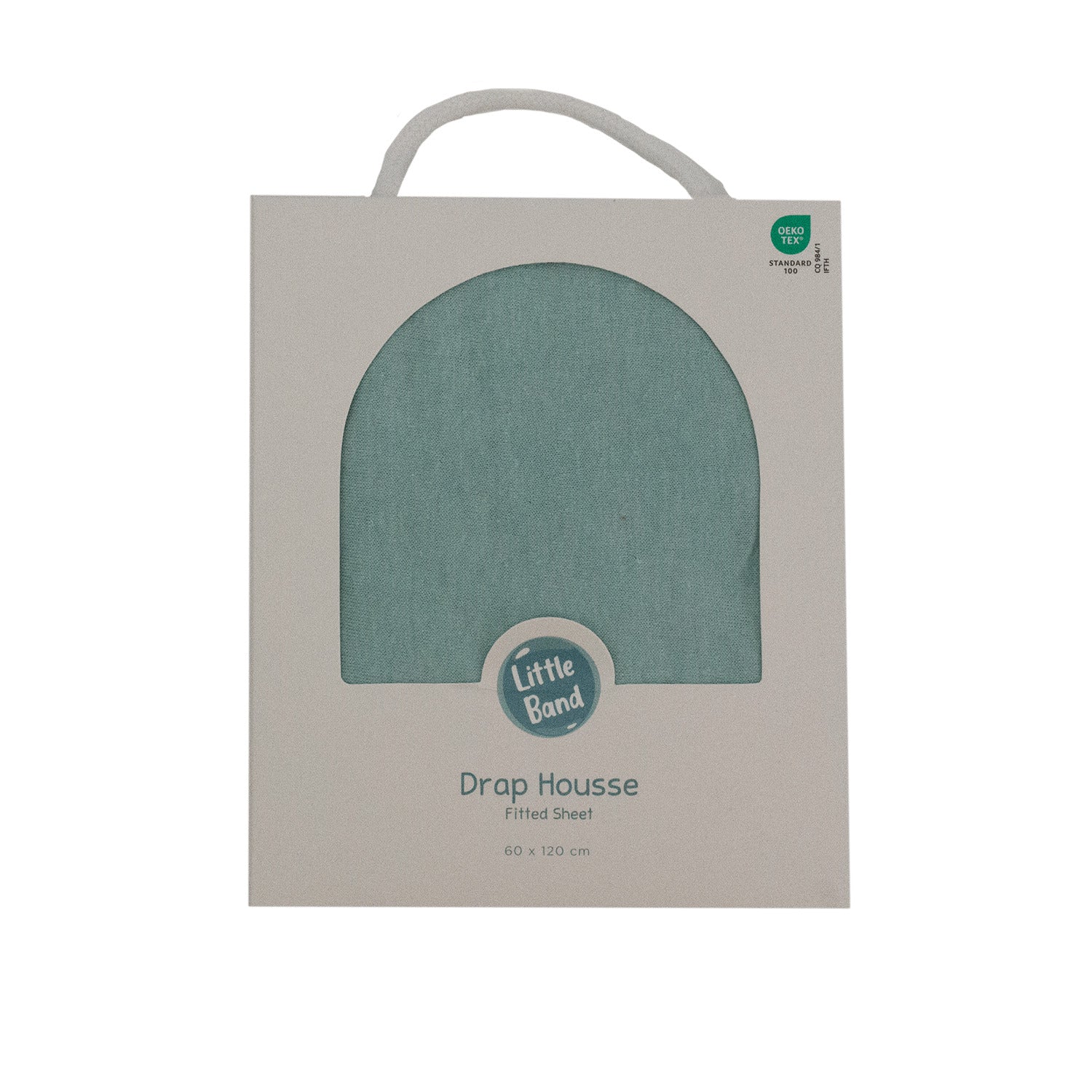 Drap-housse 70x140 cm en Coton Bleu/Vert