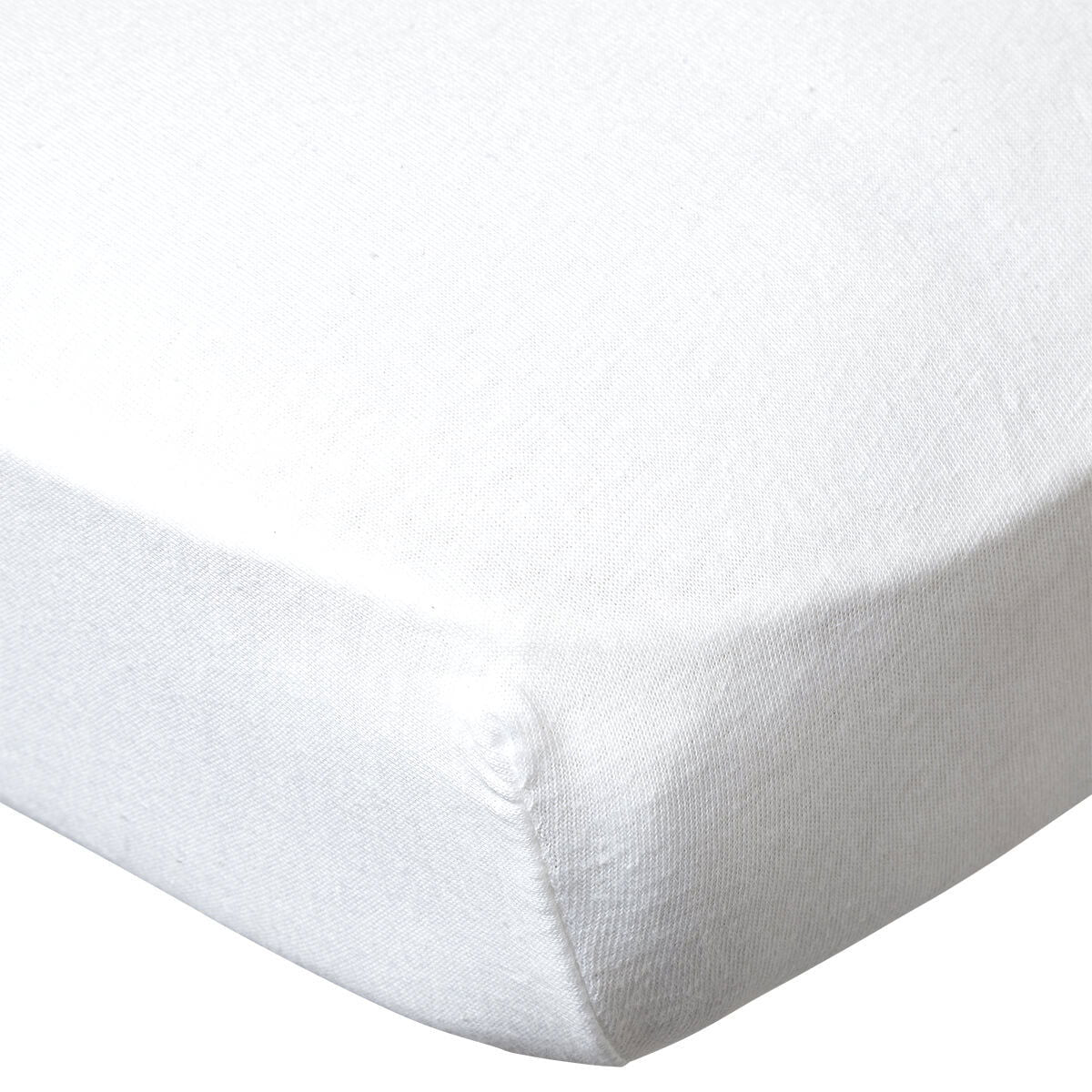 Drap housse 70x140x17 cm bio - Blanc
