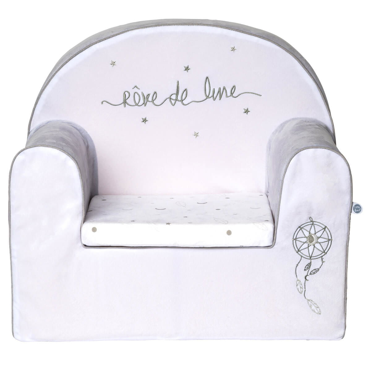 Fauteuil droit dehoussable + coussin - Attrape Rêve