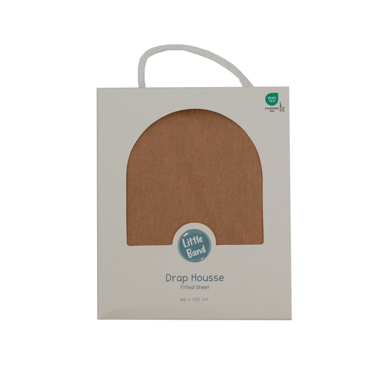 Drap-housse 70x140 cm en Coton Noix de Pécan