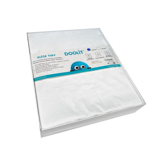 Alèse drap housse 2 en 1 pour lit bébé - Tiny 60x120cm