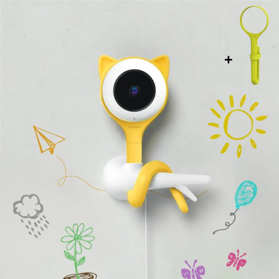 Camera Lollipop Funny Cat Lollipop camera - Vert Pistache + tige Chat