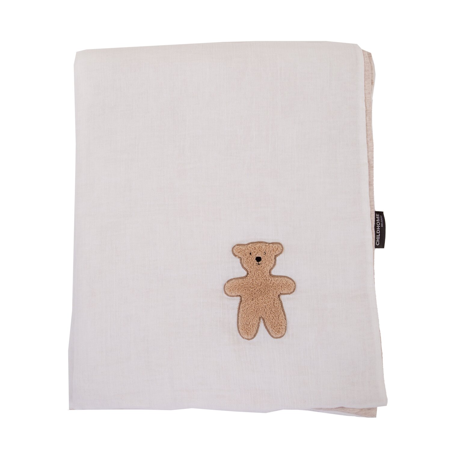 Couverture De Bébé - 80x100 Cm - Jersey Melange Beige / Musl