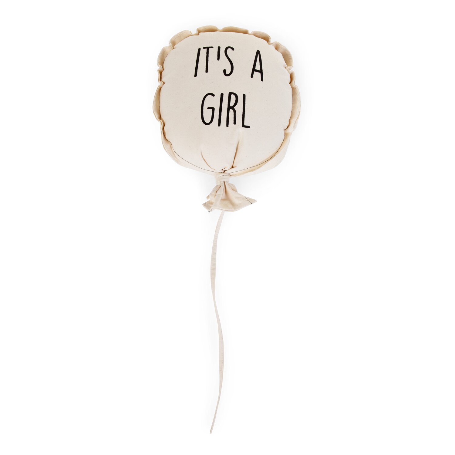 Ballon Toile - It's A Girl - Décoration Murale - 35x26x8 Cm