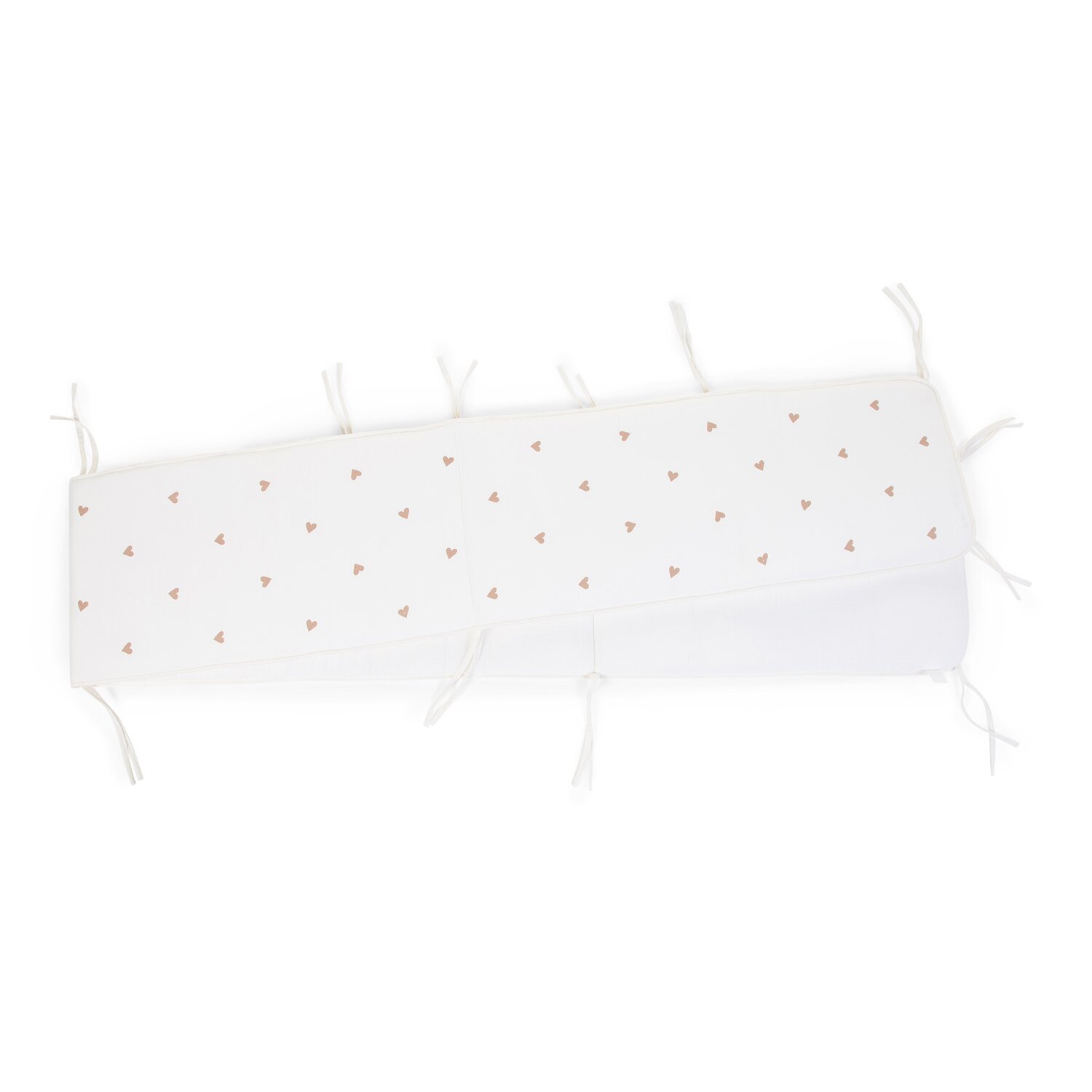 Contour De Parc - 35x340 Cm - Jersey + Mousseline - Hearts