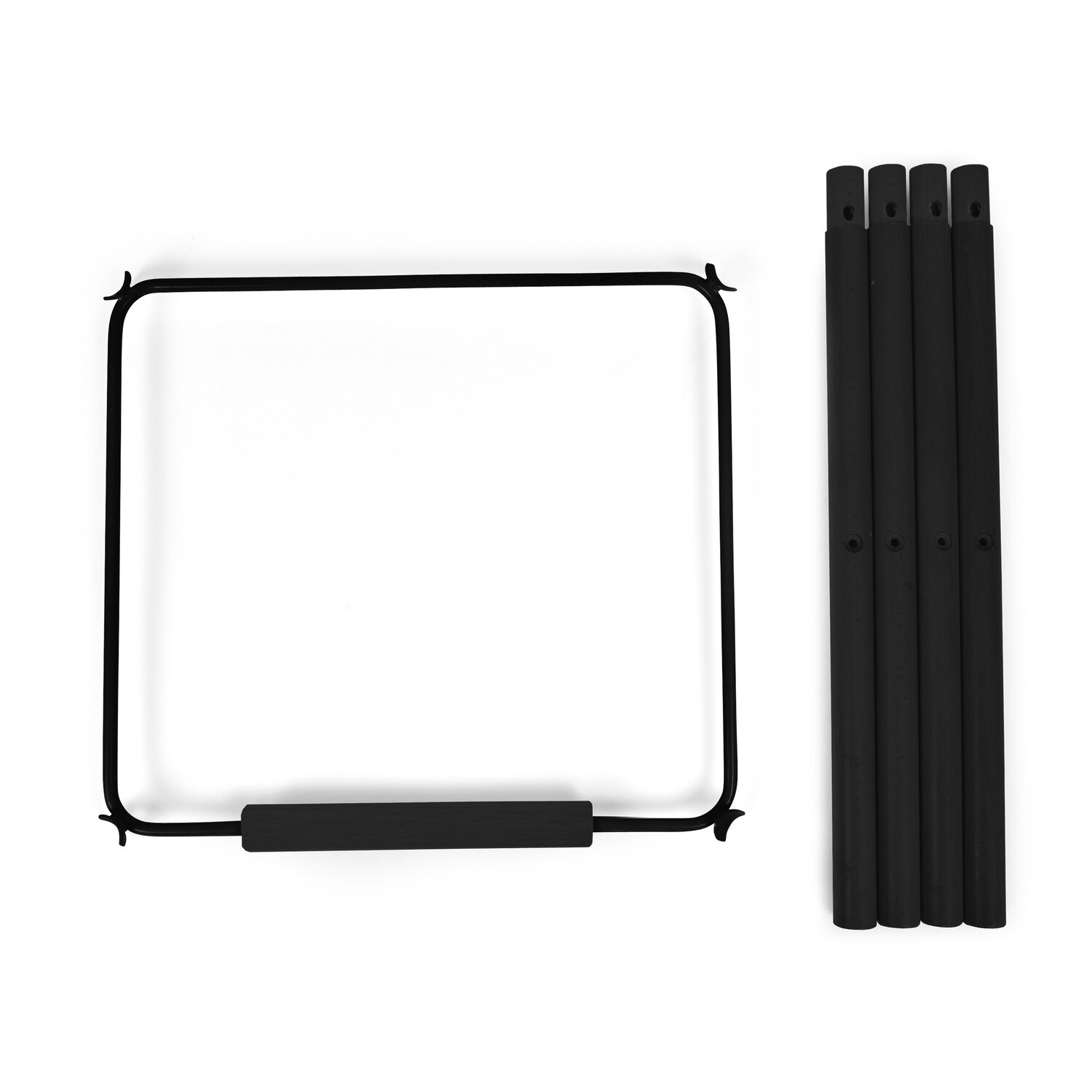 Evolu Extra Set De Pieds Longues + Repose Pieds - Bois - Noi