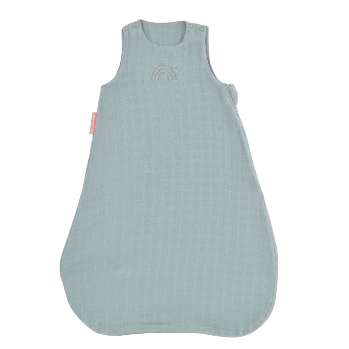 Gigoteuse été bébé gaze de coton unie Arc-en-ciel - vert sauge - TOG 0.5