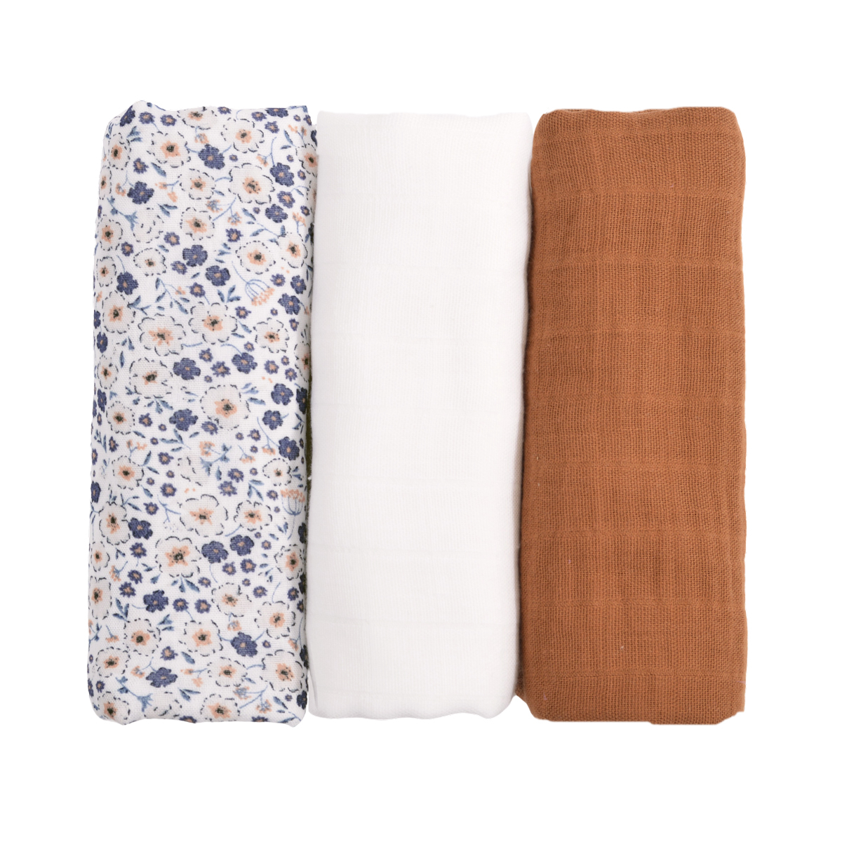 Lot de 3 langes bébé coton bio* Billie