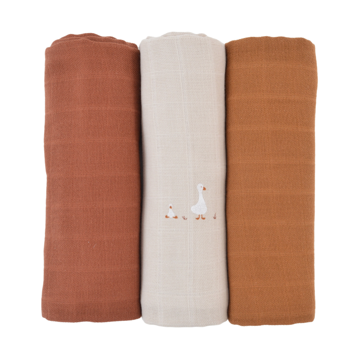 Lot de 3 langes bébé coton bio* Nils