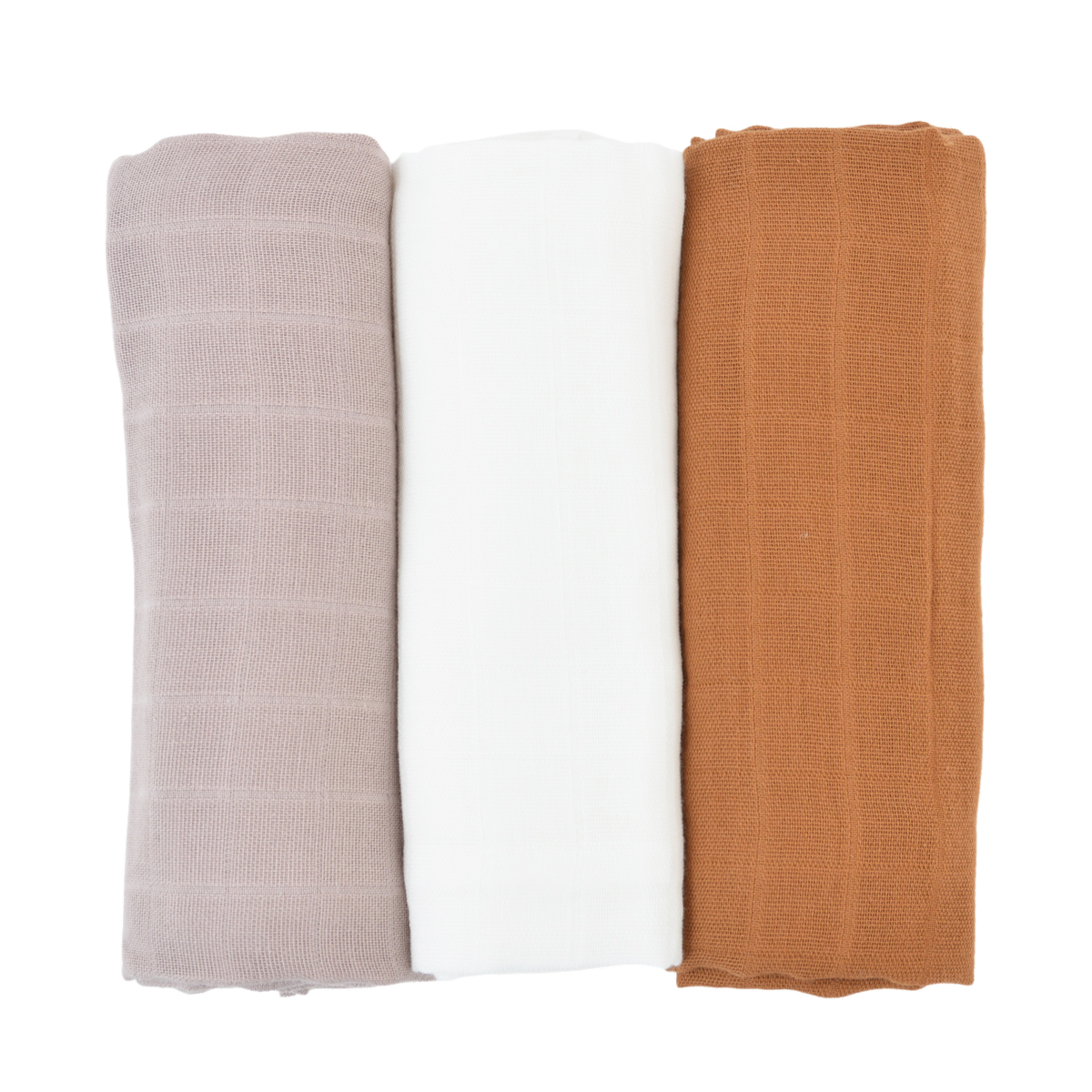 Lot de 3 langes bébé coton bio* Toscane
