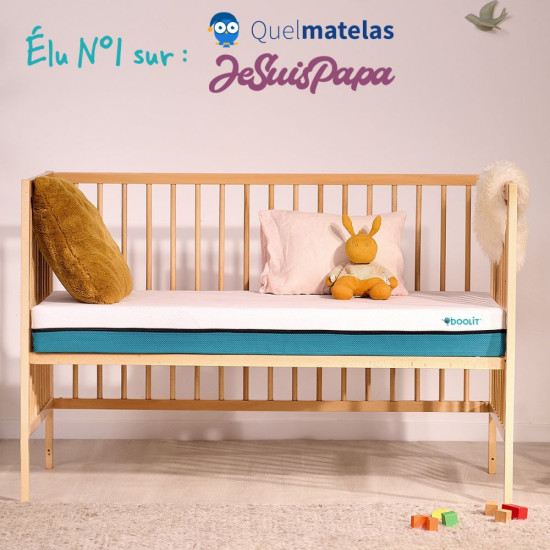 Matelas bébé Tiny bleu 70x140