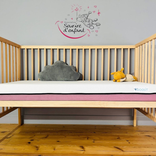 Matelas bébé Tiny rose sourire d'enfant" 60x120"