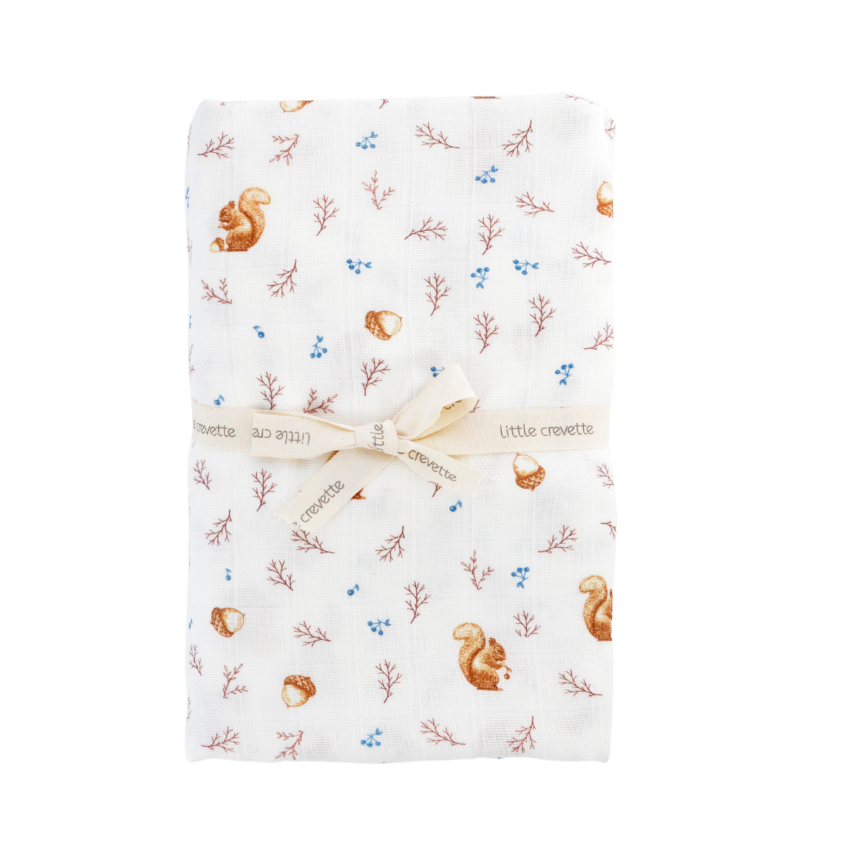 Maxi-lange bébé coton bio* imprimé Noisette