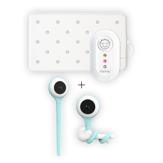 Pack Nanny BM-02 Essentiel & babyphone vidéo Lollipop Bleu turquoise