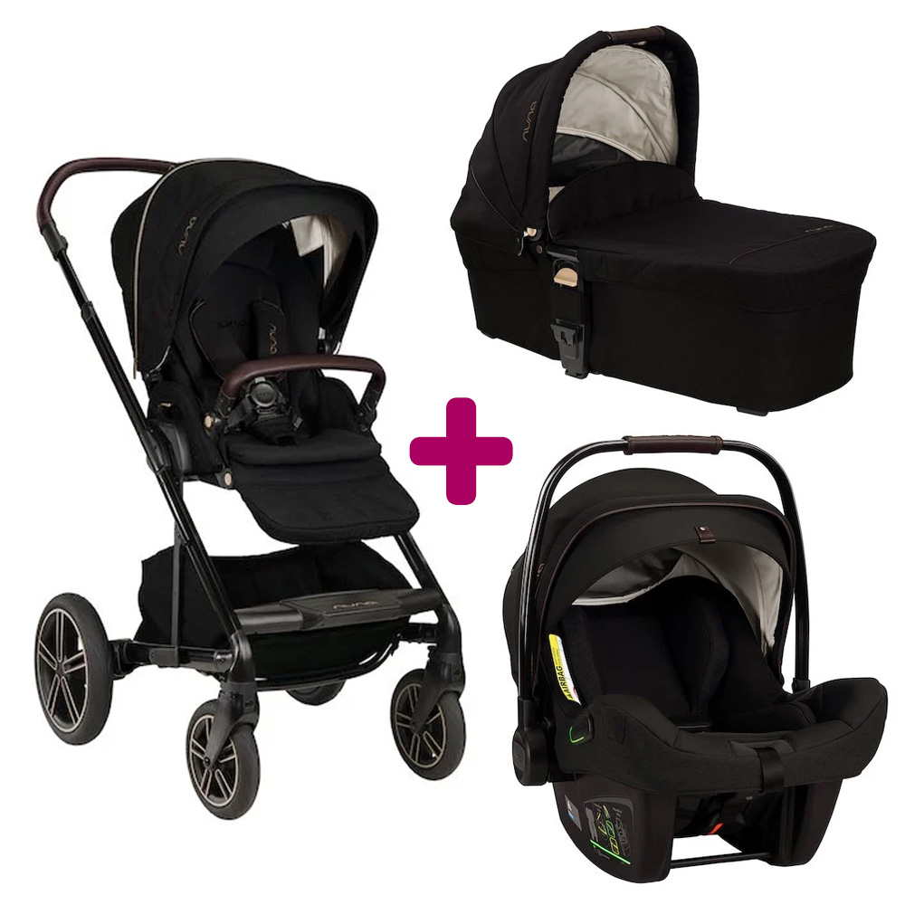 Pack poussette trio Mixx + coque Pipa Next + nacelle Mixx Riveted  Nuna