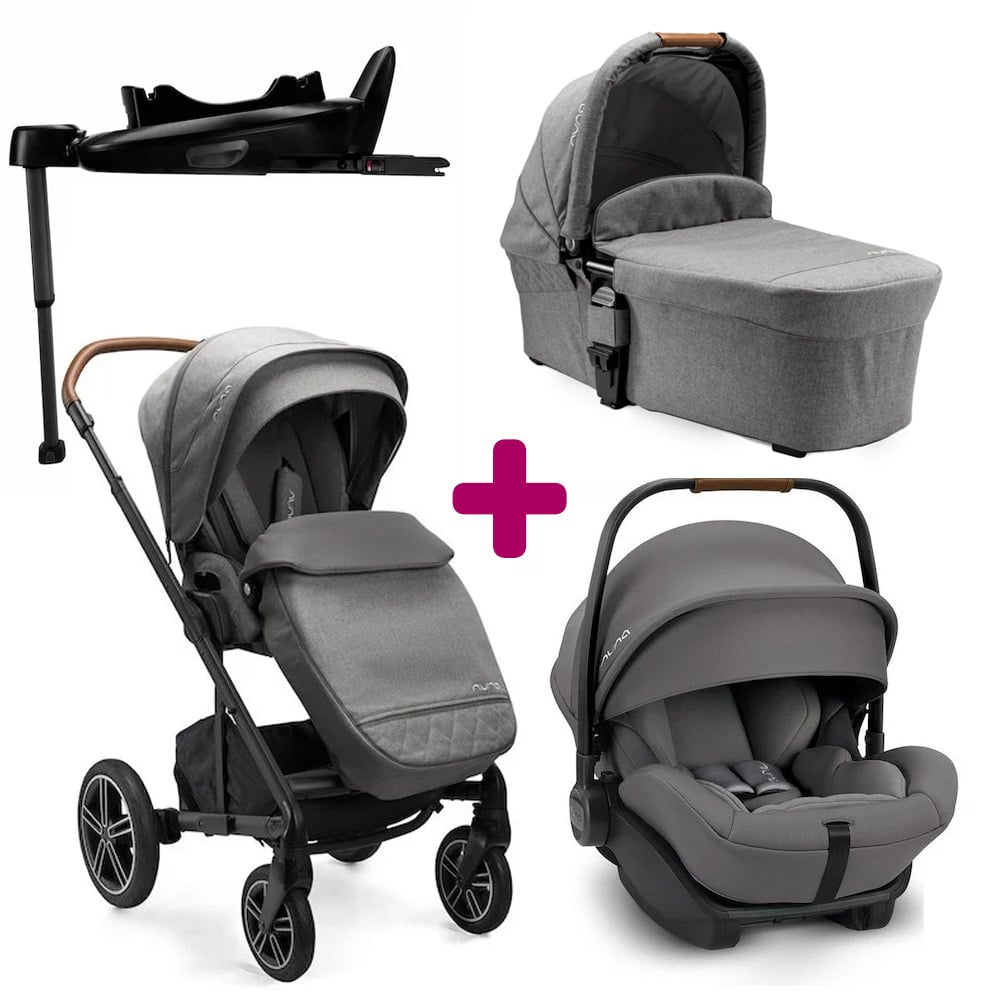 Pack poussette trio Mixx + coque Arra Next + nacelle Mixx + base Next Granite  Nuna