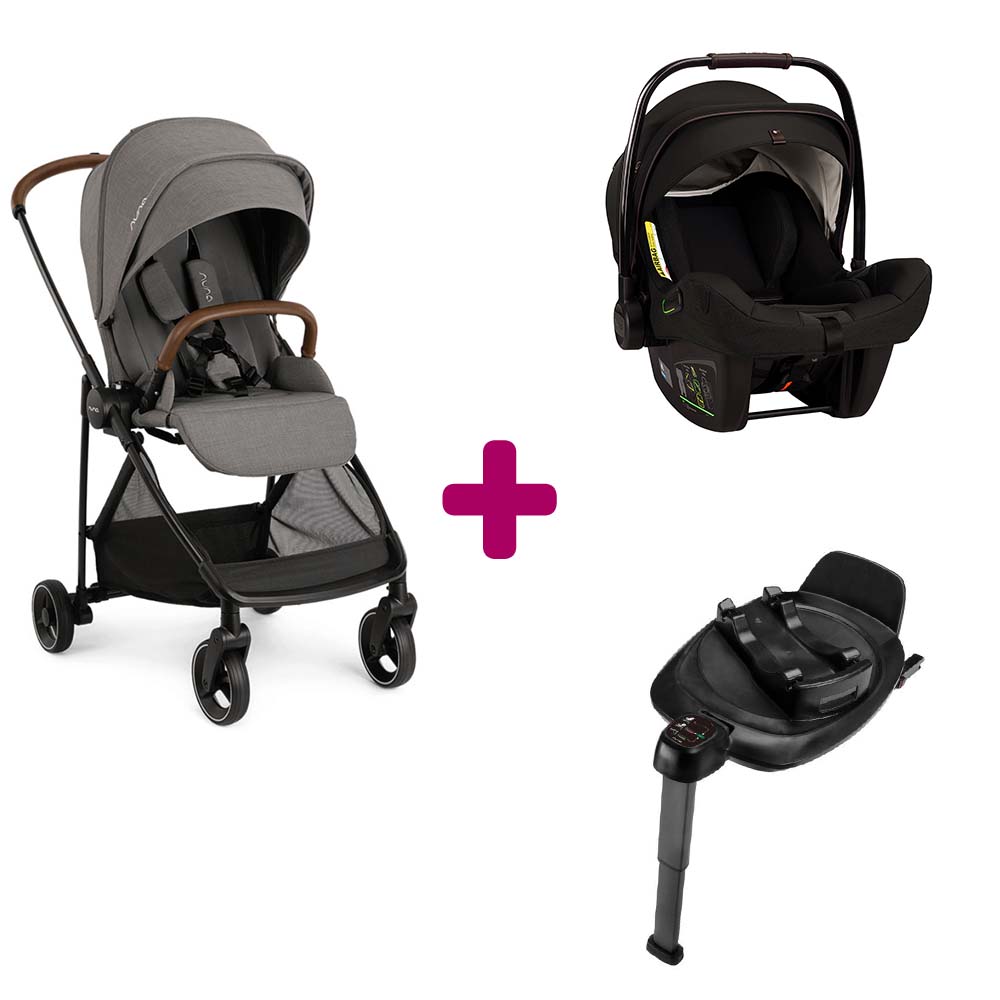 Pack duo Poussette Ixxa riveted + pipa Next Riveted + base next  Nuna