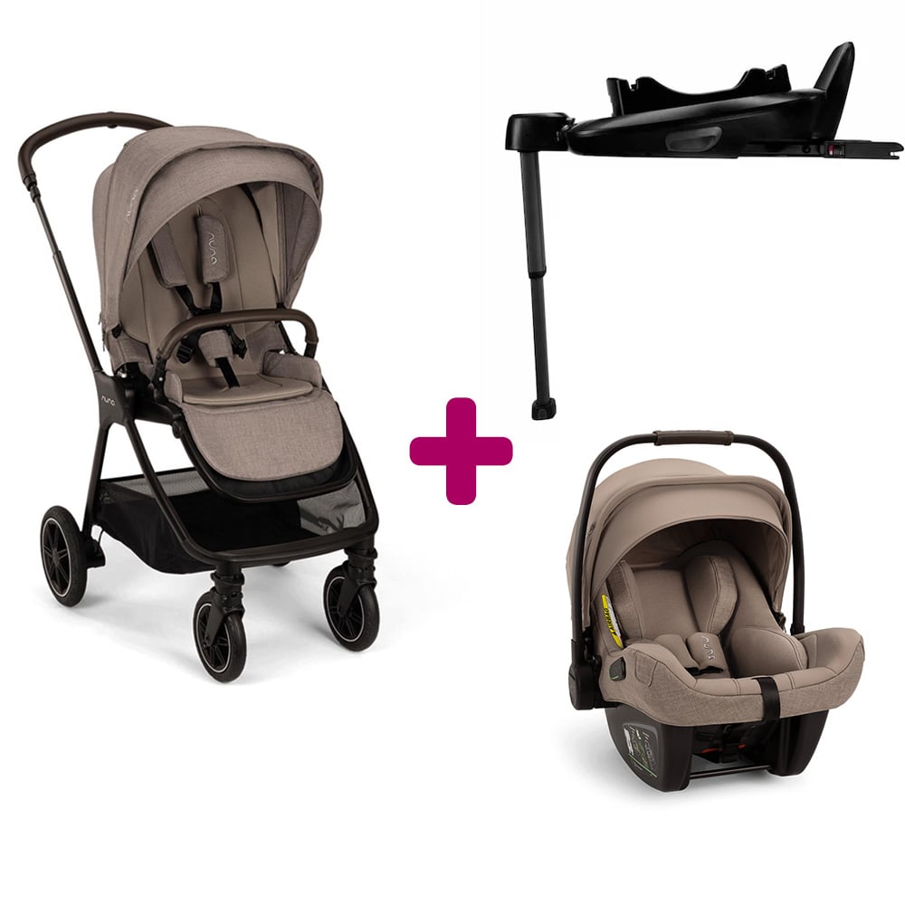 Pack Poussette duo Triv Next Cedar + coque Pipa next Cedar + base next  Nuna