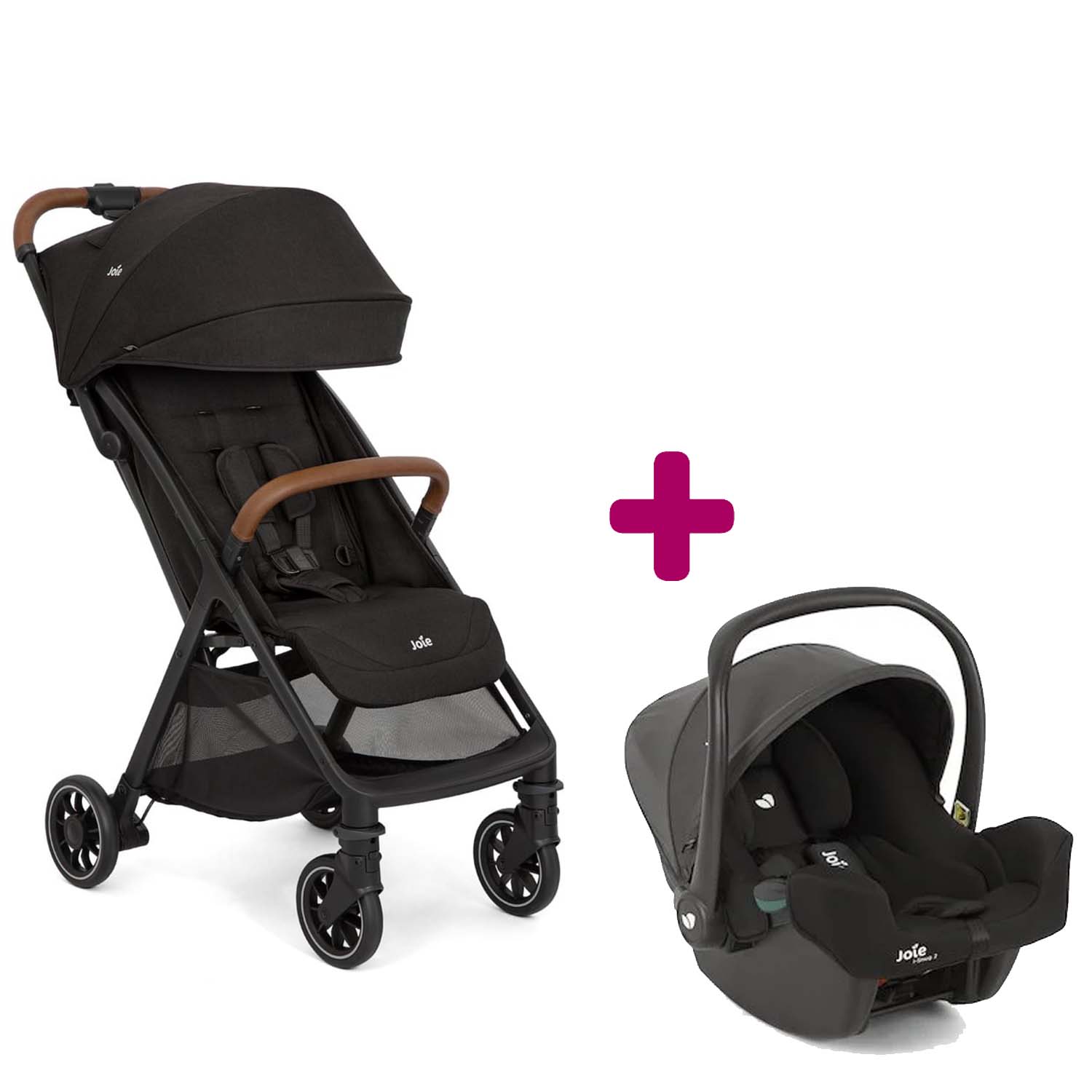 Pack Poussette duo Pact Pro Shale + coque i-snug 2 Shale  Joie