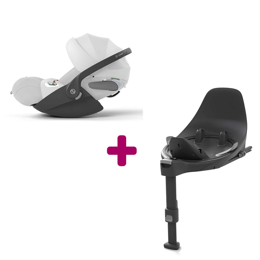 Coque Cloud T i-Size Tissu Plus Platinum White + base T i-size  Cybex