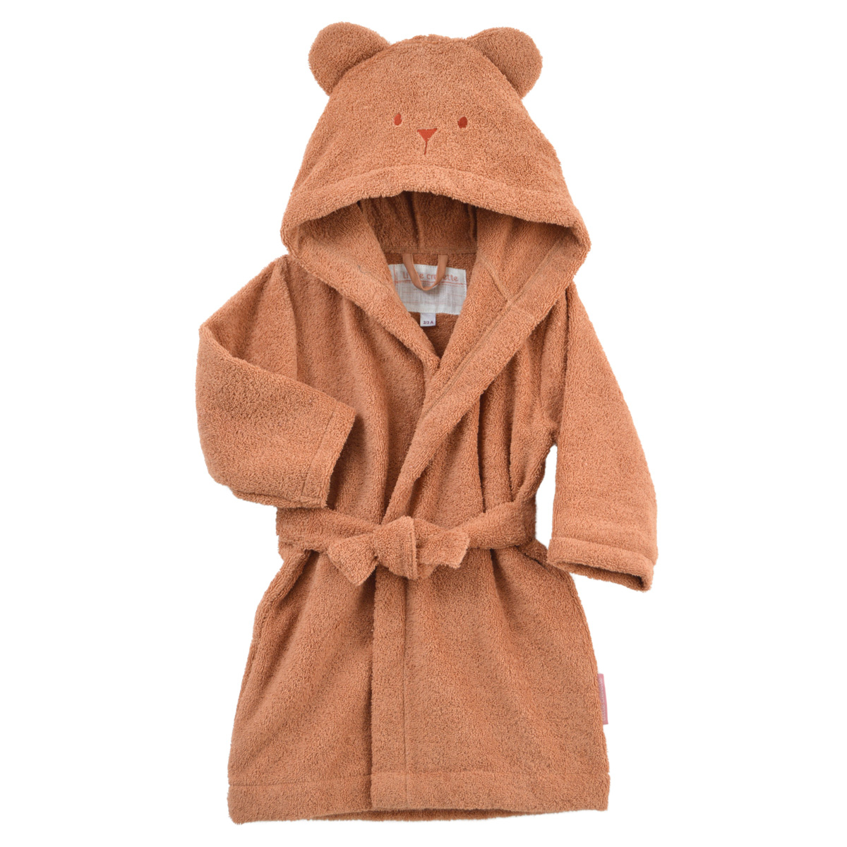 Peignoir enfant Ourson - terracotta