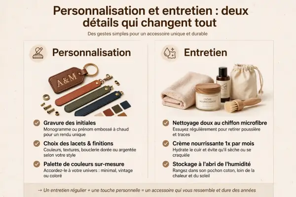 Une illustration qui explique l'entretien d'une gourmette bébé