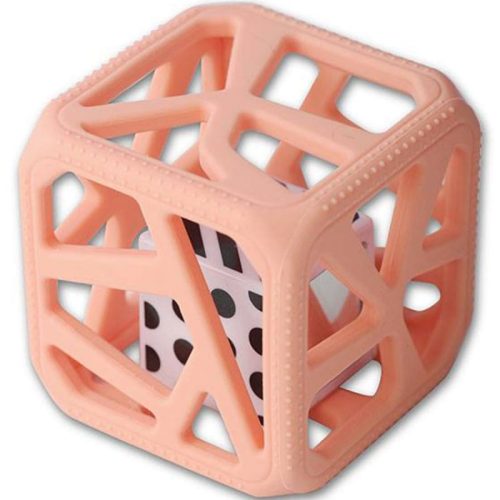 Hochet cube de dentition ORANGE Malarkey kids