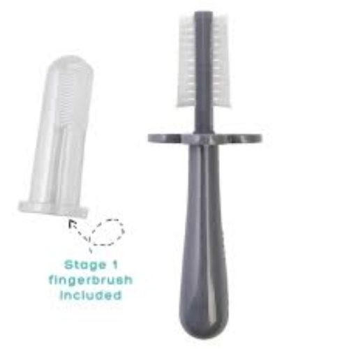 Brosse à dents ergonomique double face GRIS Grabease