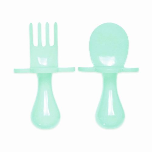 Couverts ergonomiques d'apprentissage VERT Grabease