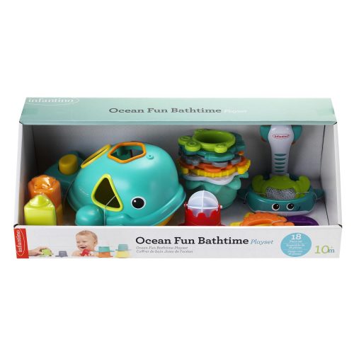 Coffret de bain 17 pièces Ocean Fun MULTICOLORE Infantino
