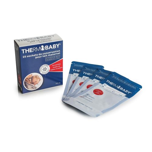 25 sachets de conservation de lait BLEU Thermobaby