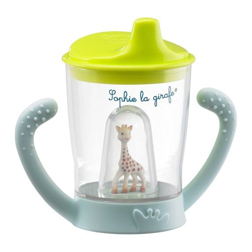 Verre d'apprentissage anti-fuite BLEU Sophie la girafe