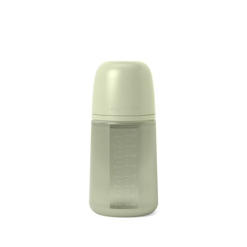Biberon en silicone avec tétine SX Pro 240 ml débit M Colour Essence Green