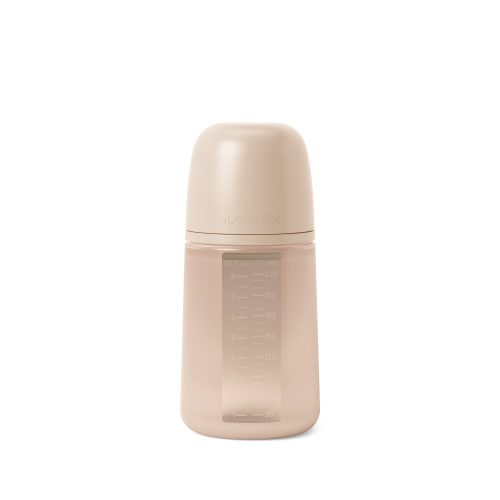 Biberon en silicone avec tétine SX Pro 240 ml débit M Colour Essence Pink