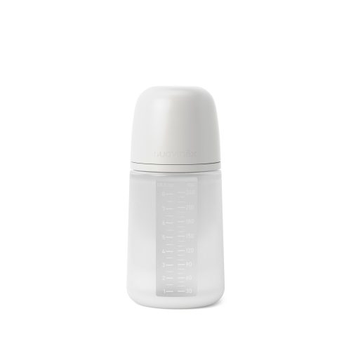 Biberon en silicone avec tétine SX Pro 240 ml débit M Colour Essence Grey