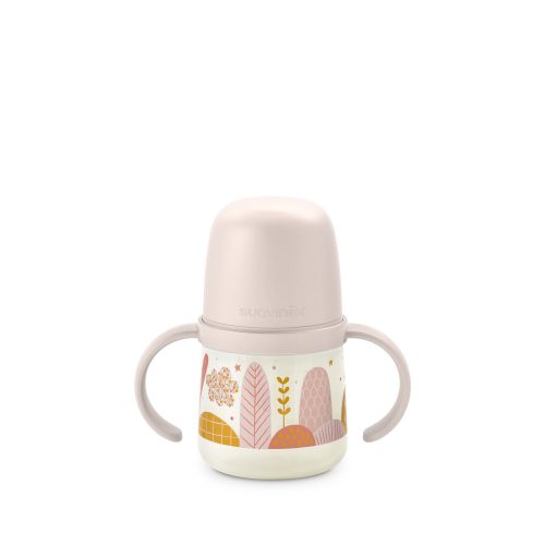 Biberon avec anses et bec silicone Dreams +6m Pink