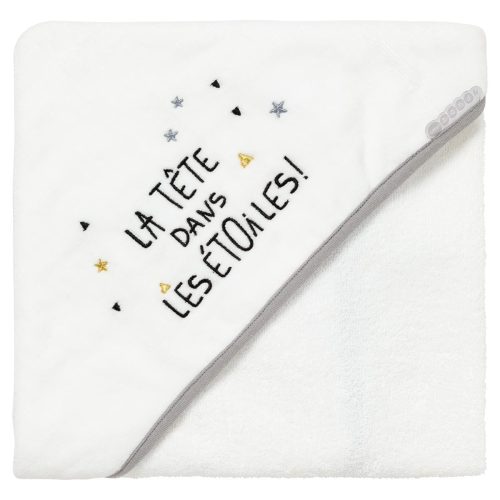 Cape de bain Etoiles filantes BLANC Little Band