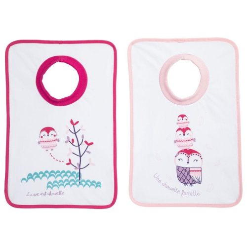 Lot de 2 bavoirs 1er age MULTICOLORE BabyCalin