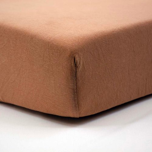 Drap housse jersey MARRON Little Band