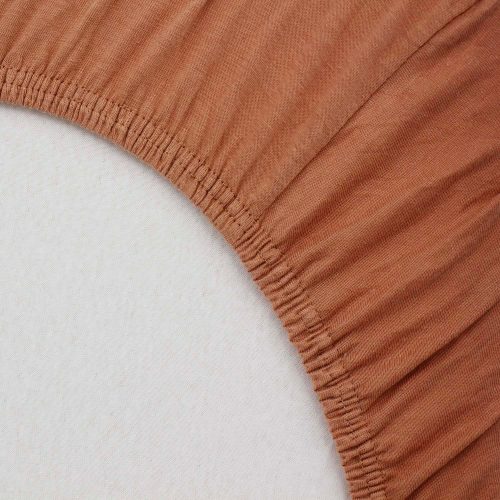 Drap housse jersey MARRON Little Band