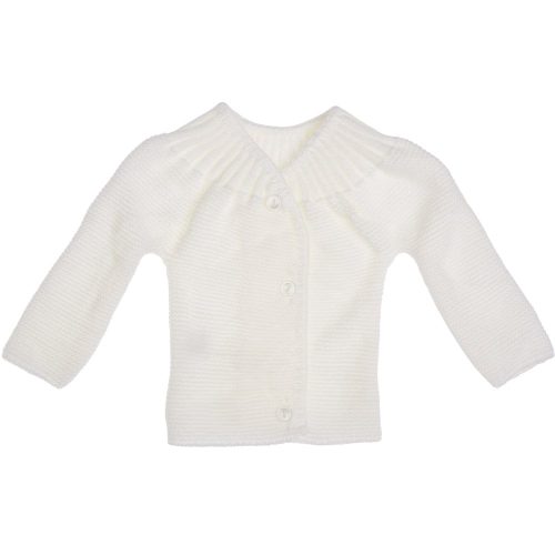 Brassière de naissance avec boutons BLANC La Manufacture de layette