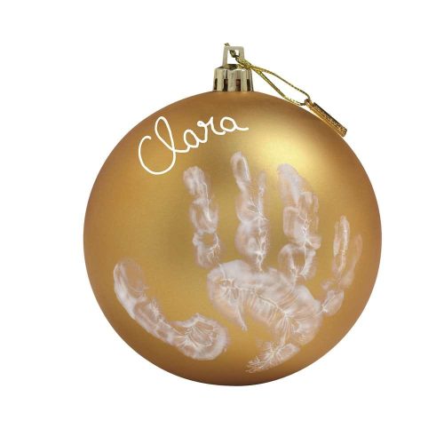 Ma boule de Noël JAUNE Baby Art