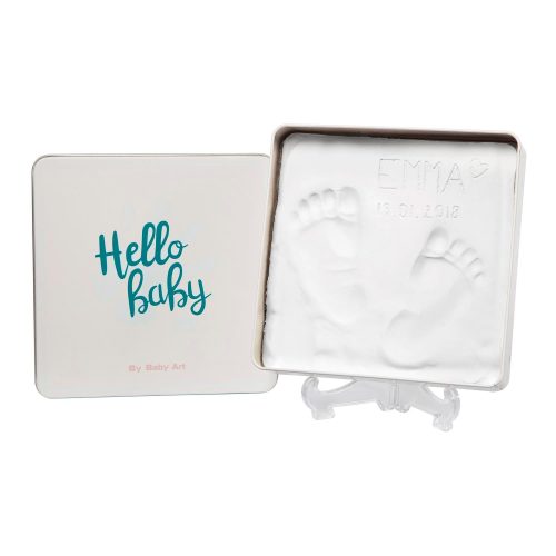 Boîte magique empreinte carrée BLANC Baby Art