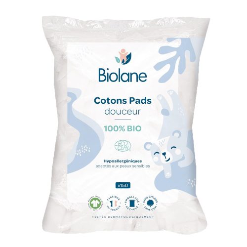 Cotons Pads Bio MULTICOLORE Biolane