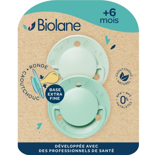 Sucettes rondes Originale VERT Biolane