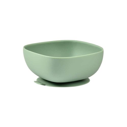 Bol silicone avec base ventouse VERT Béaba