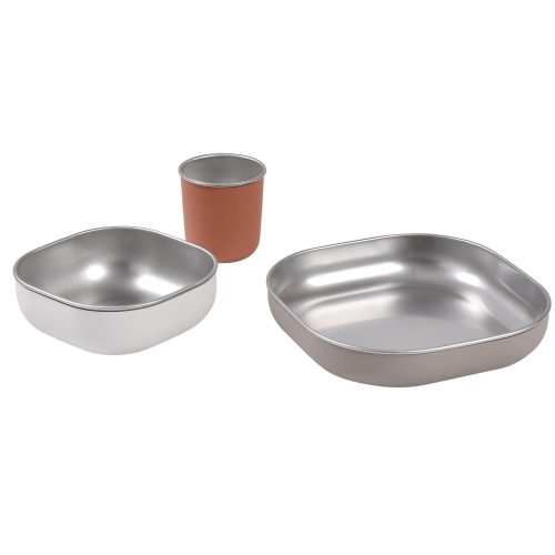 Coffret repas inox ORANGE Béaba