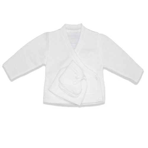 Brassière + Bonnet + Chaussons Flora BLANC Les Chatounets