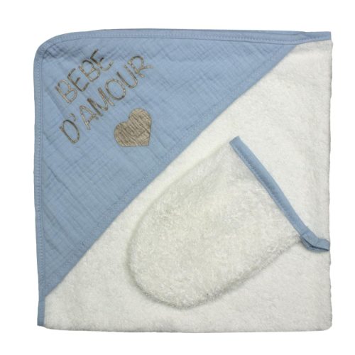 Sortie de bain BLEU Les Chatounets